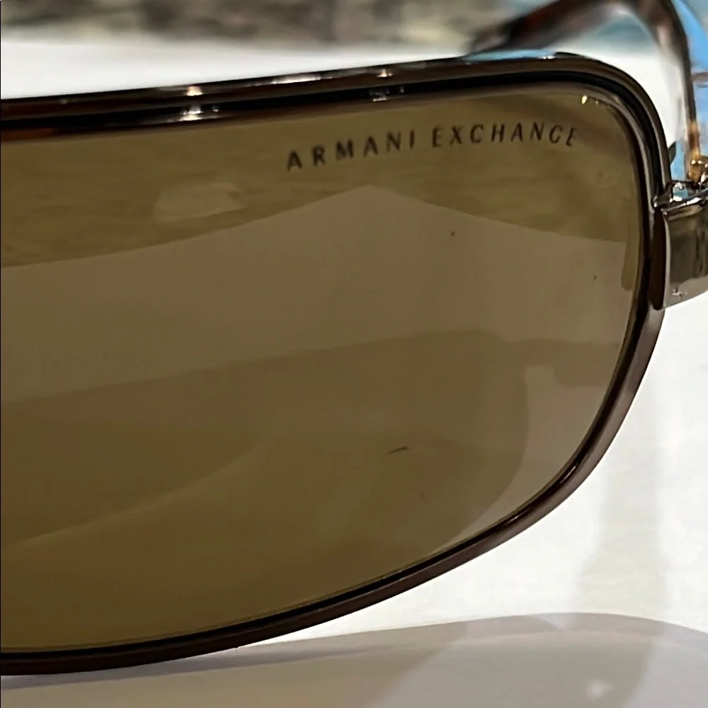 A/X Armani Exchange Brown Shield Sunglasses